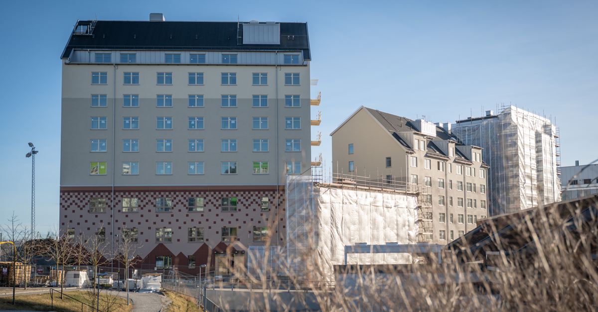 Fasaden på huset