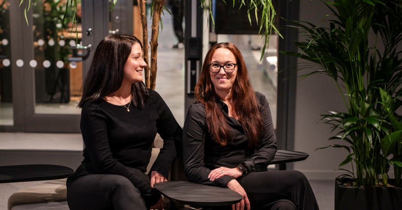 Coworking managers Bella och Maria