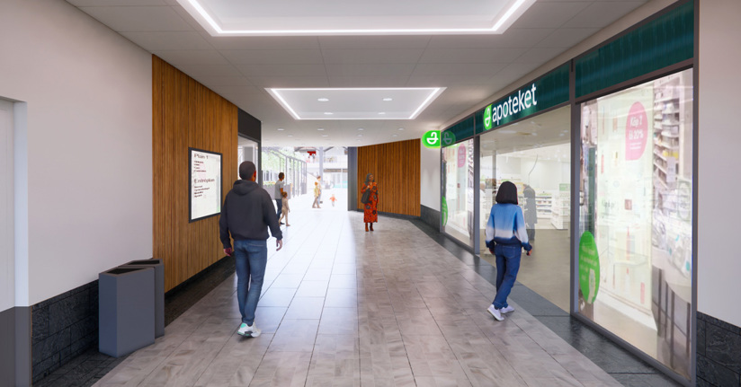 Apoteket i Skogås centrum får ny plats
