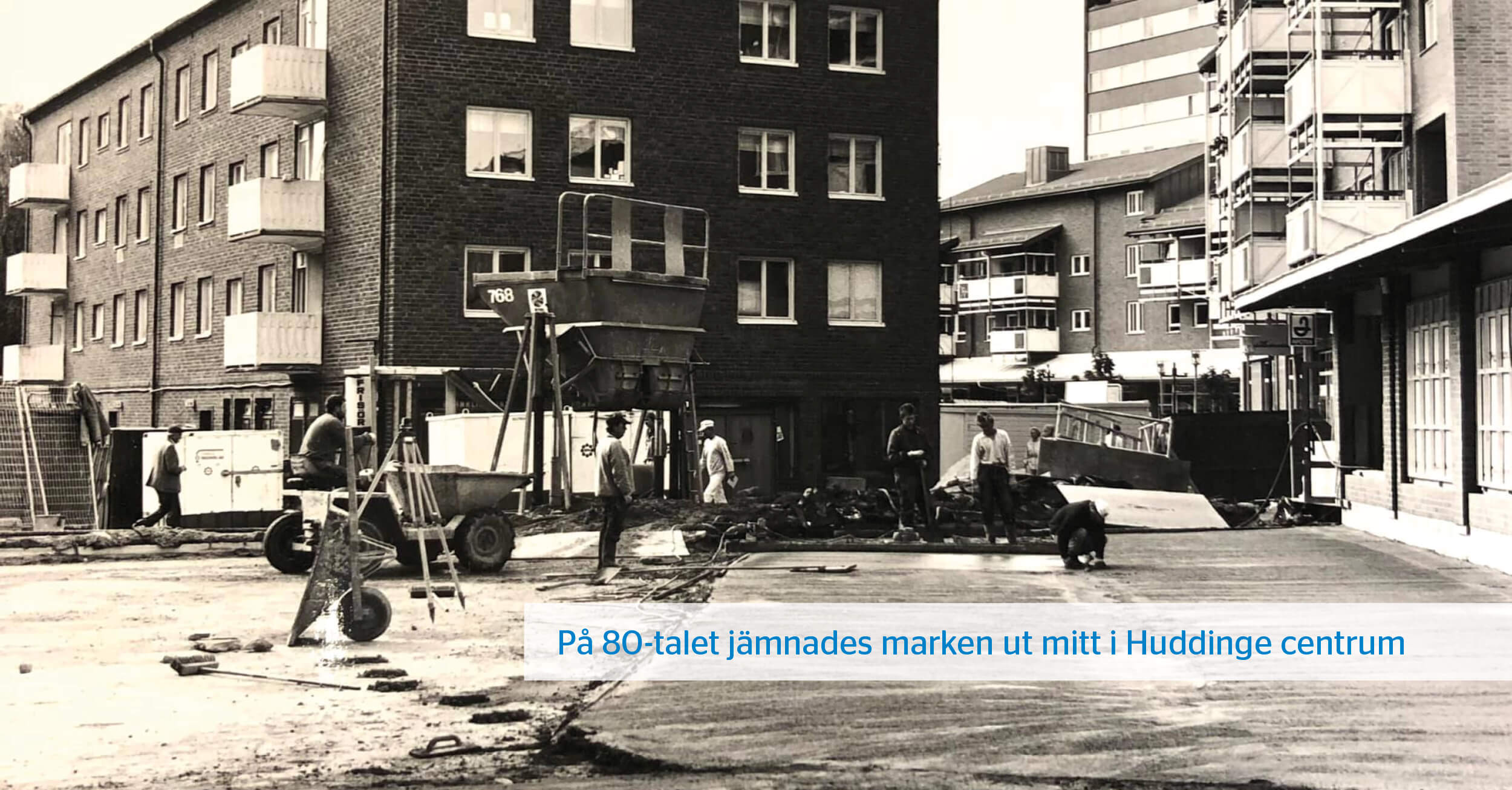Huddinge centrum på 1980-talet