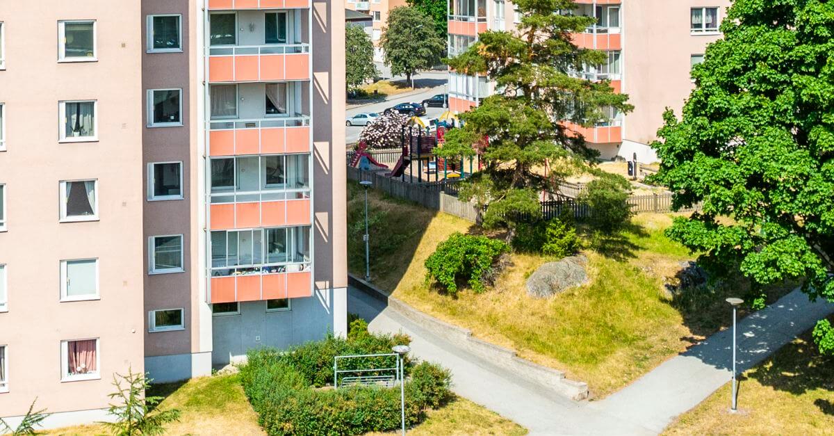 Lekplatsen mellan Stintavägen 3-5