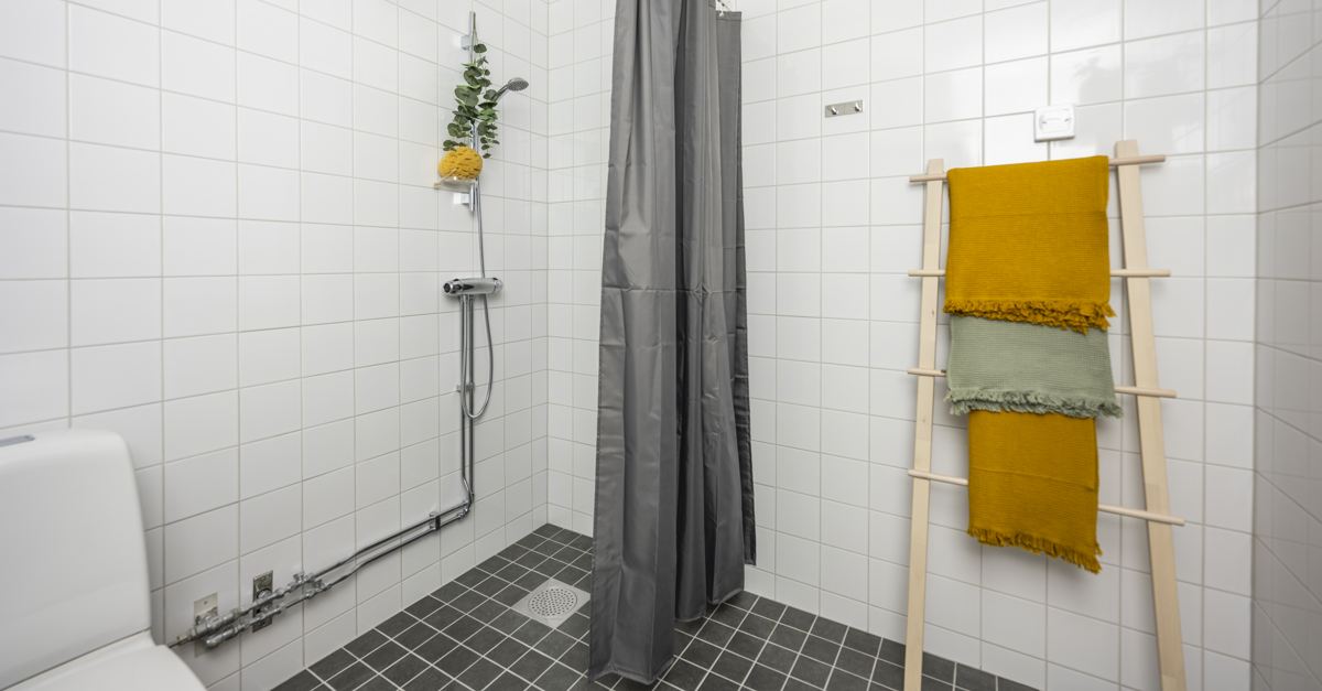 Renoverat badrum i vår visningslägenhet