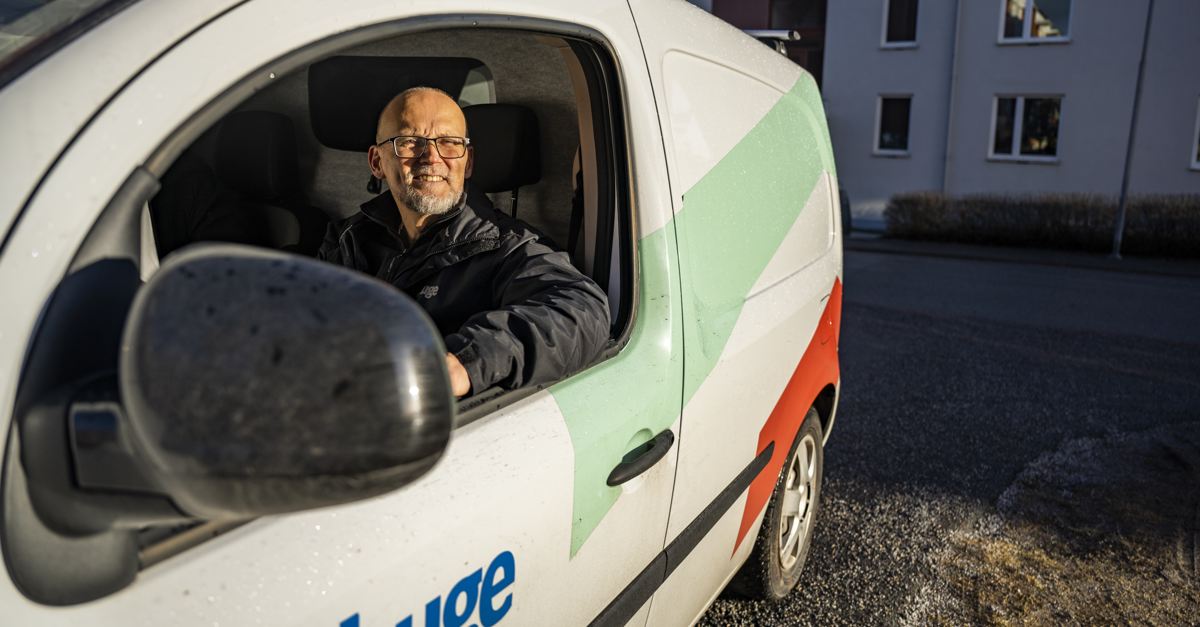 Man i tjänstebil
