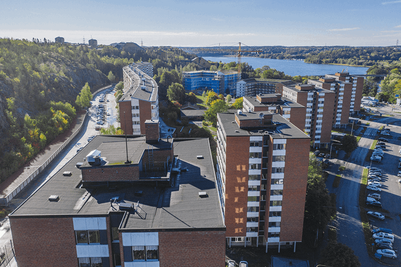 Punkthuse i Vårby haga, Botkyrkavägen 1-11